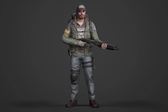 create 3d game character, 3d game assets, 3d game model, 3d character modeling
