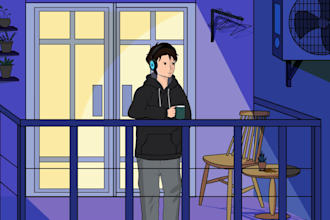 create lofi loop animation for you