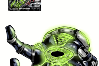 create a cover page for comic book, graphic novel, manga