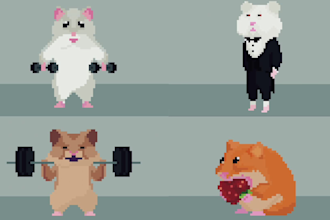 create and animate 2d pixel art characters