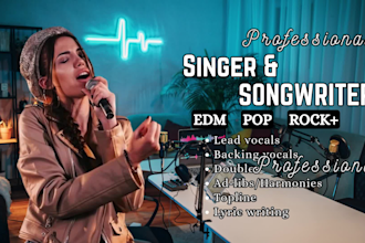 promote your song to pop female singer, songwriter  ballad singer and lyricist