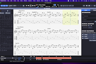 transcribe your favorite guitar songs solos or riffs