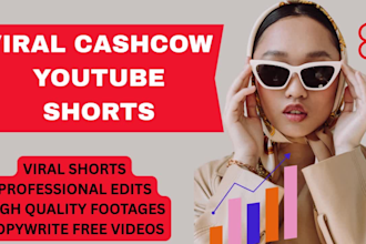 edit  viral faceless cash cow shorts and motivational videos for youtube