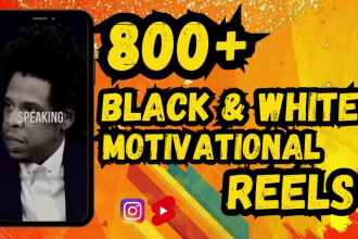 create viral black and white motivational reels for tiktok