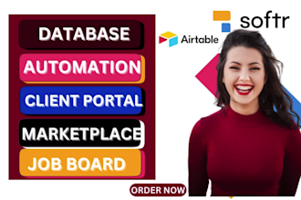 optimize softr webapp, airtable database design, zapier integration