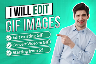 edit GIF images or convert photo, video to GIF animation