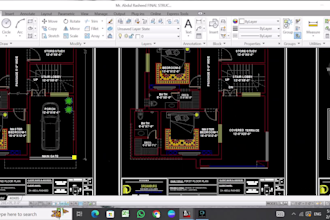 redraw your 2d plan from image,sketch,blueprint in autocad