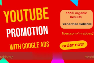 promote your youtube video organically using google ads