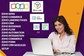 zoho sites, zoho one, zoho creator, zoho integration, zoho forms, zoho bookings