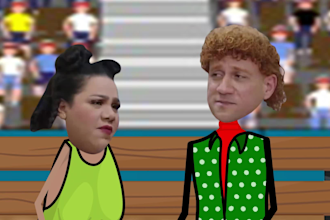 character animation with real head and face expressions