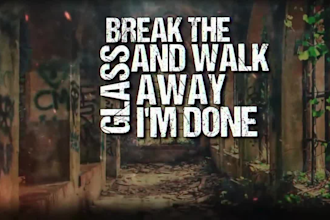make a professional metal style animated lyric video