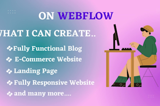 design or develop webflow website, webflow expert, figma to webflow