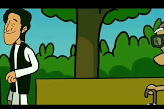 make 2d, 3d cartoon animation videos for kid stories, advertisements