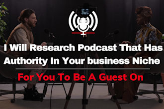 research active niche relevant podcast for you to be a guest