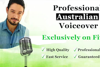 be your engaging australian male voiceover