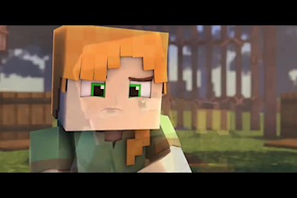 create any 3d minecraft video music for animation project