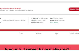 remove malware from wordpress website, full server and setup security