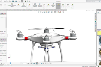 design model of a surveillance drone