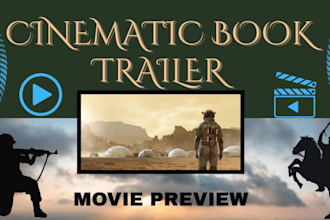 create a cinematic book trailer or video ads for your amazon or kindle book