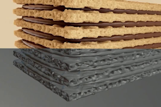 create 3d cgi food animation, 3d cgi food model, chocolate, render for marketing