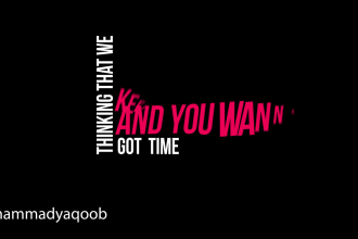 make kinetic typography song lyric video