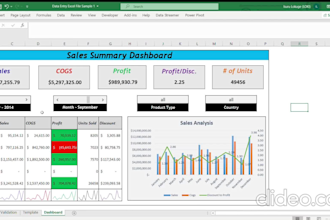 create custom excel dashboards data analysis reports, solver