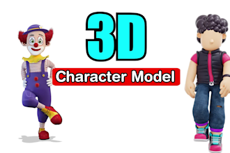 model your games, cartoon characters in 3d professionally