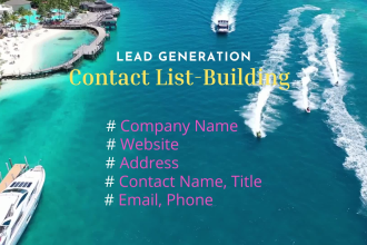 do lead generation and contact list building