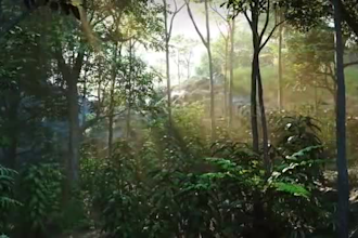 create stunning 3d game environments 3d background landscape in unreal engine5