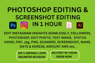 add or remove anything from screenshot editing in 1 hour