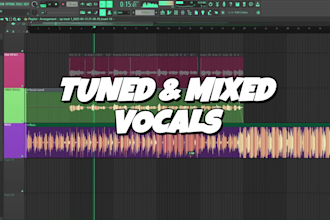 tune, edit, clean, mix your vocals professionally