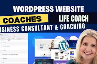 build a coaching, consultant, life coach and business coach website on wordpress