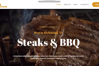 design unique restaurant website with an online ordering system