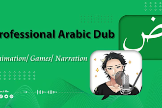 record a professional arabic dub for you