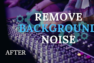 professionally repair edit and process your audio file