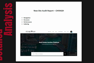 provide an advanced SEO audit report with recommendations and fixes to rank high