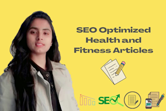 write health and fitness article for your blog
