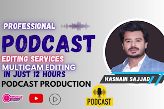 do video and audio podcast editing for riverside podcast