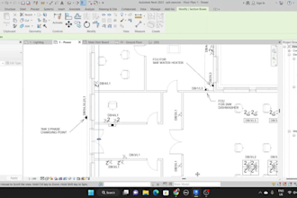 design and create electrical dwg in revit