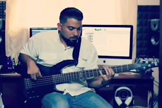 record professional electric bass lines for your song