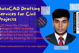 do professional floor plan 2d drafting for you