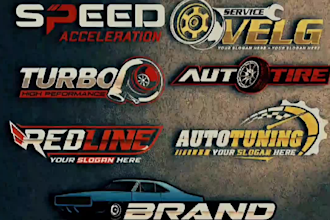 do automotive logo with free business card