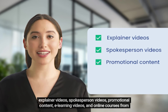 create realistic ai video, online course, elearning video with synthesia ai