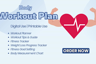 create custom workout plan and fitness tracker bundle