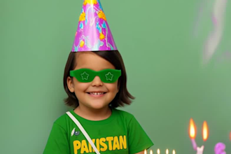 wish happy birthday with bacha party