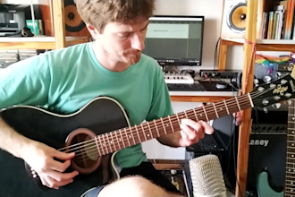 record an acoustic guitar on your song