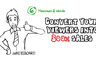 create a WHITEBOARD speed drawing video