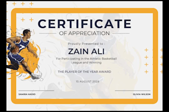 create custom and professional certificates for you