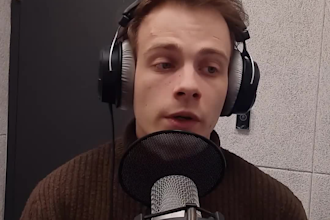 record a studio quality male voice over