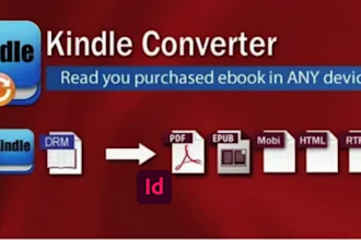 do ebook conversion from PDF, word, indesign into epub mobi and kindle formats
